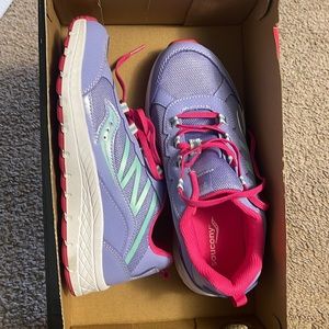 Saucony Girls' Dash Grade School Running Shoes Pink Purple Size 4M worn once